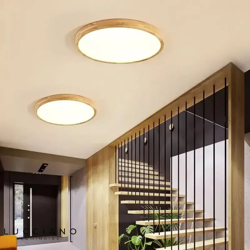 Wooden bedroom light fixture