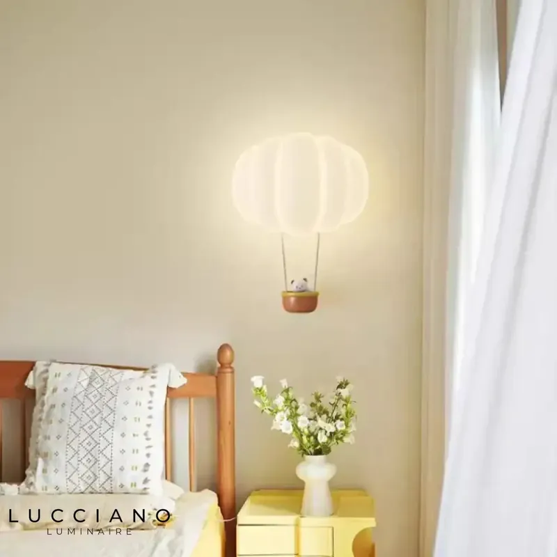 Nursery lamp with a bear design