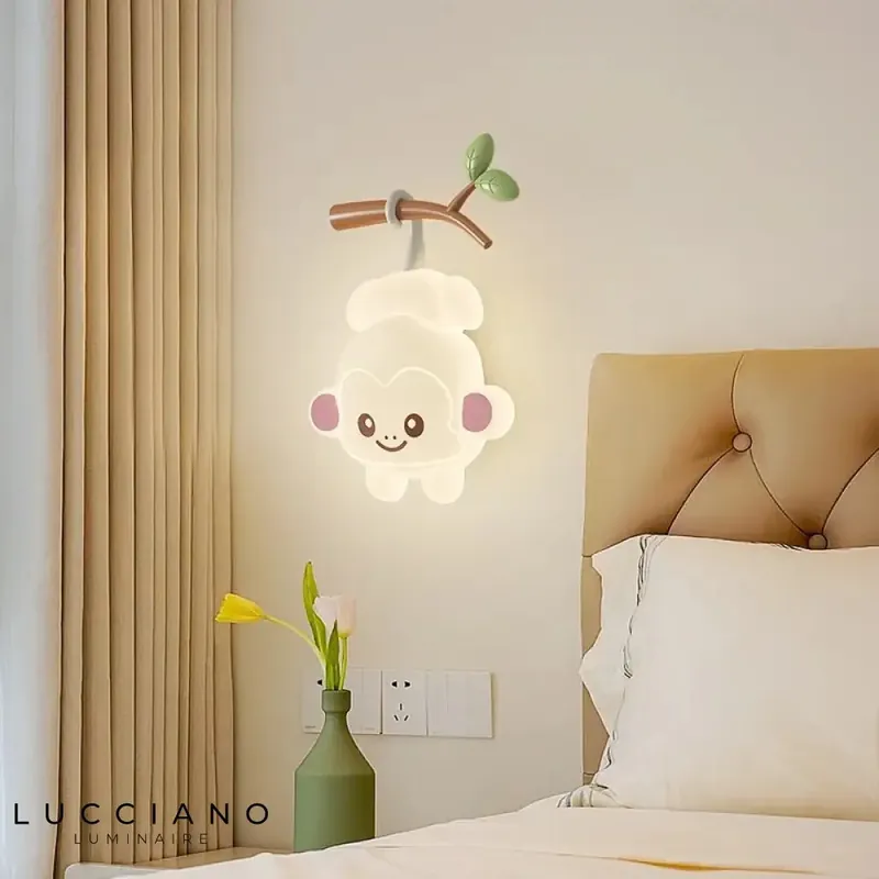 Baby animal bedroom light fixture