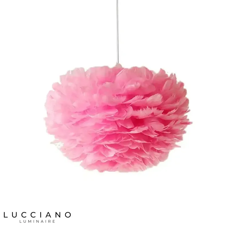 Pink globe light for baby girl's room