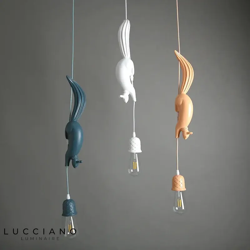 Nordic animal baby room light fixture