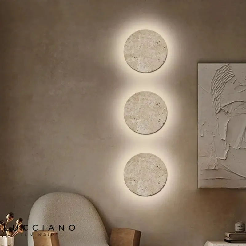 Stone wall light for corridor