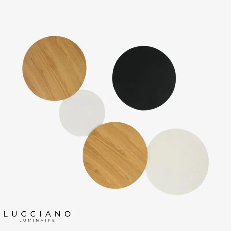 Stylish contemporary design round LED wall light.