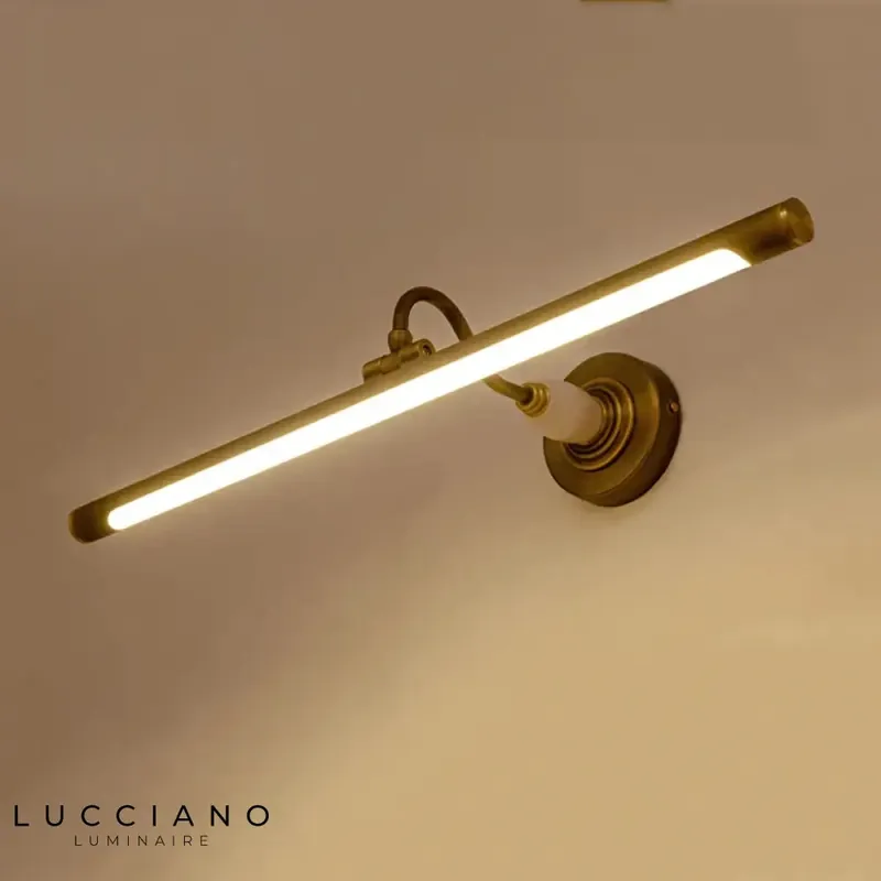 Vintage Copper Jade Wall Sconce 43CM