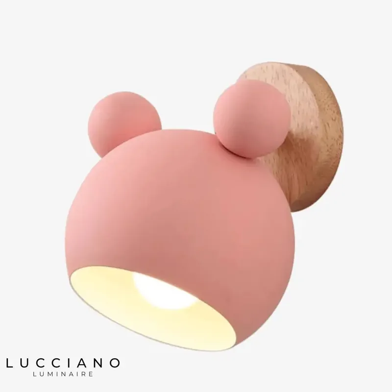 Colorful Cartoon Mickey Mouse Wall Sconce