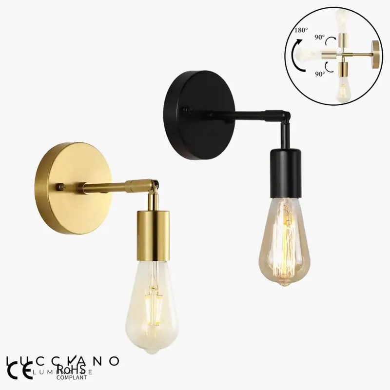 Vintage Rotating LED Wall Light
