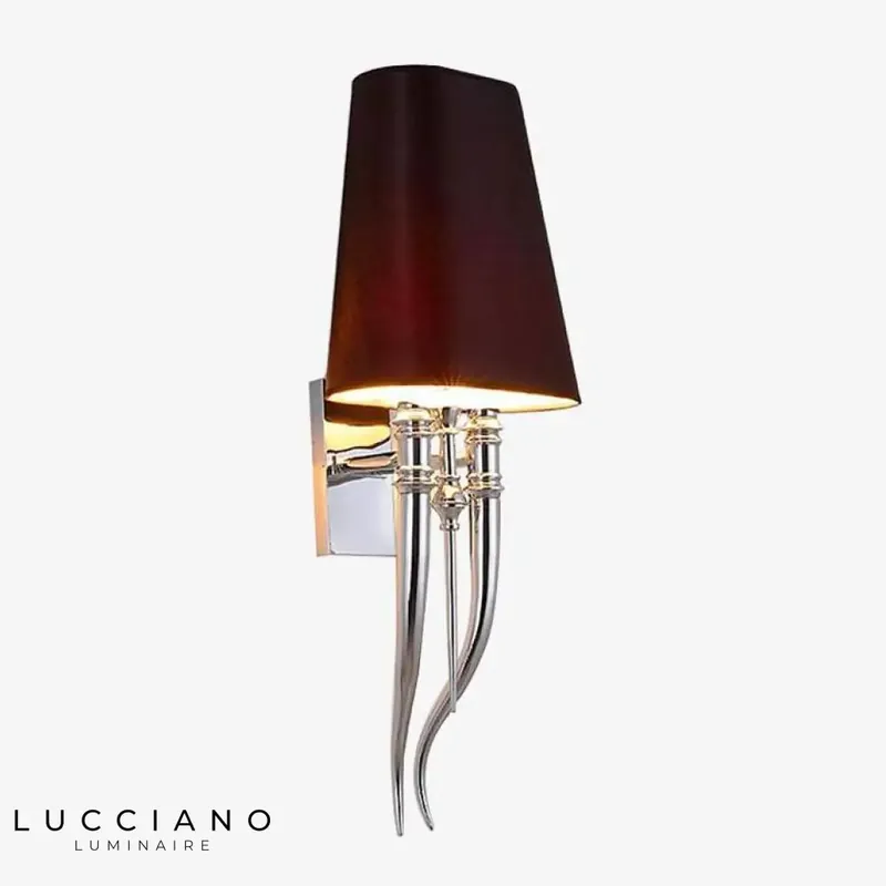 Stylish contemporary chrome LED wall light.