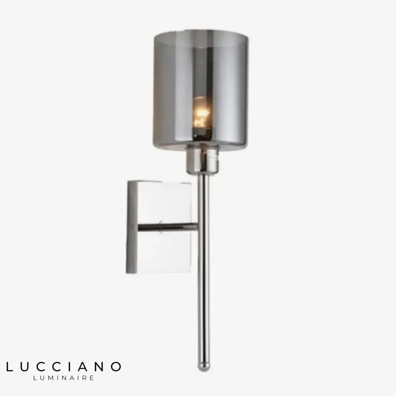 Stylish modern transparent designer wall light.