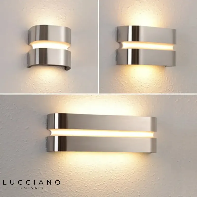 Waterproof outdoor LED stainless steel designer wall light