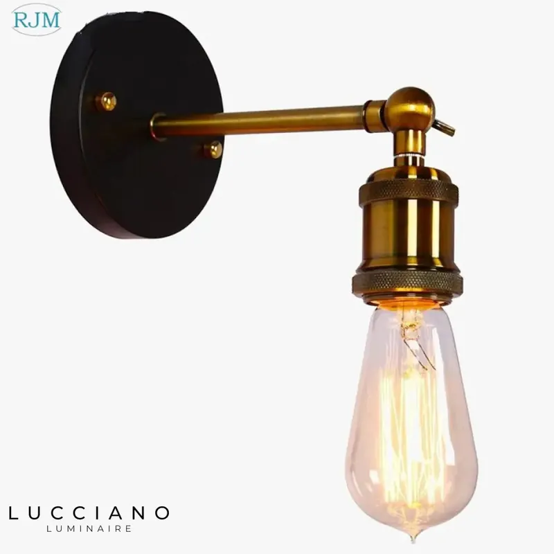 Vintage Industrial Iron Wall Sconce