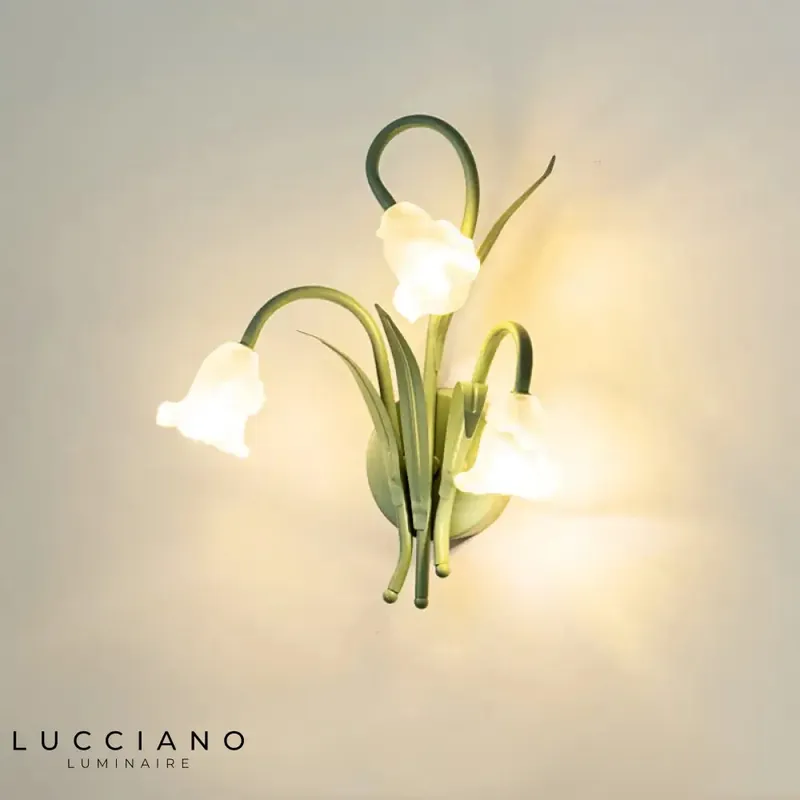 Creative green retro wall light design