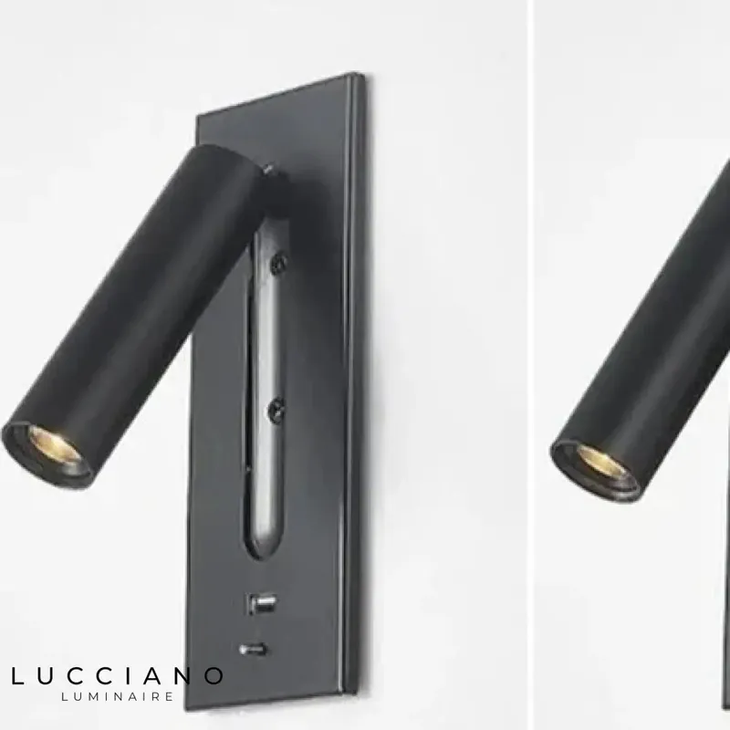 Stylish and practical indoor wall light with USB