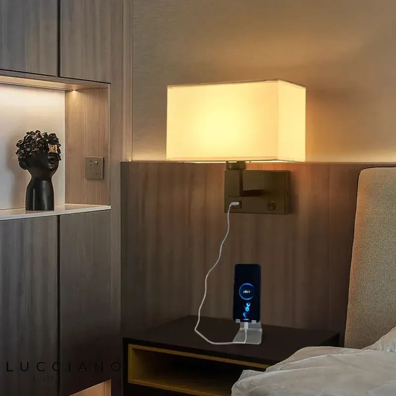 USB Wall Light with Switch