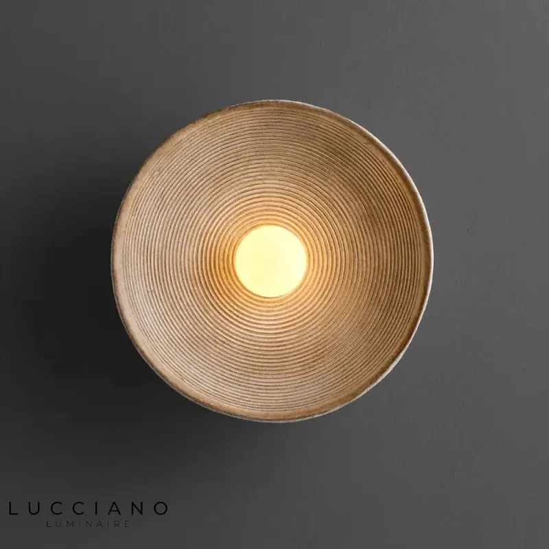 Vintage Loft Style Round Wall Lamp