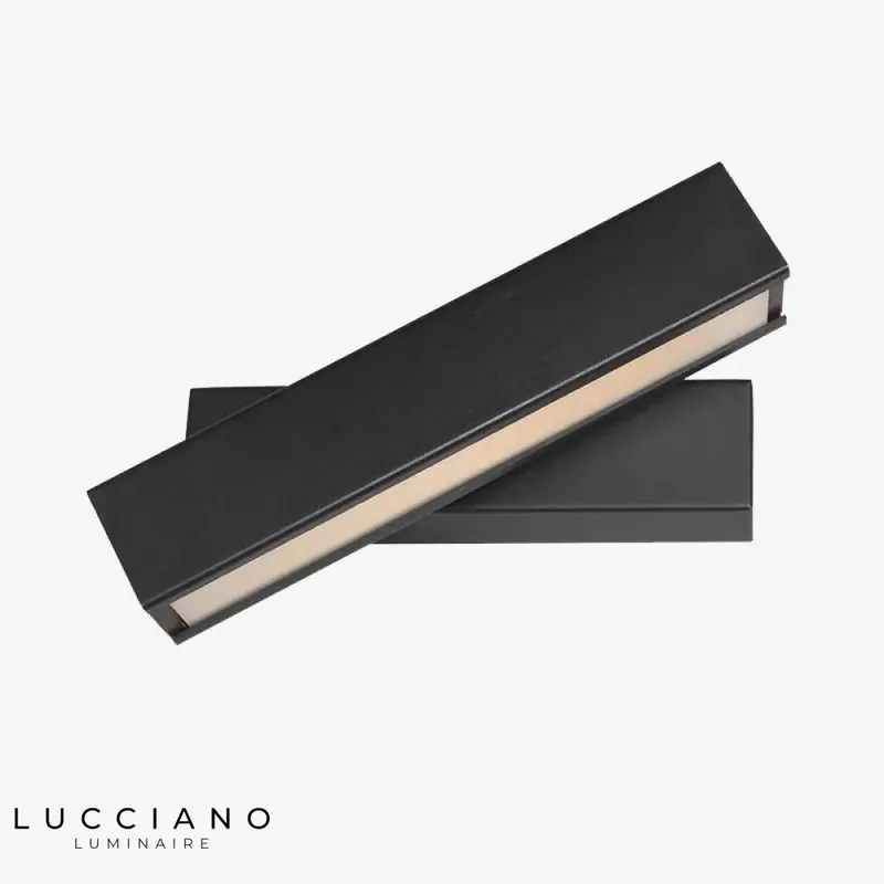 Contemporary LED suspended wooden wall light