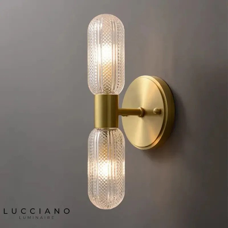 Stylish and modern LED wall sconce lights.