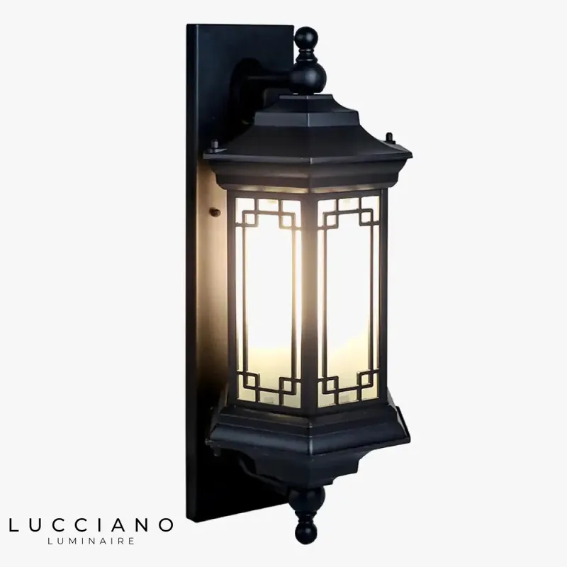 Waterproof outdoor wall light.