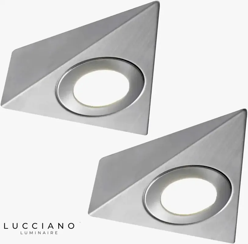 Triangular LED wall light with a sleek design