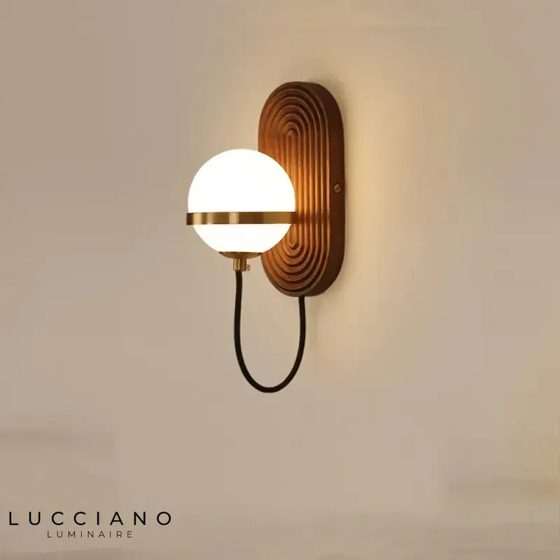 Authentic Chinese precious wood wall light.