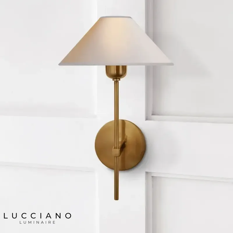 Stylish contemporary all-copper wall light