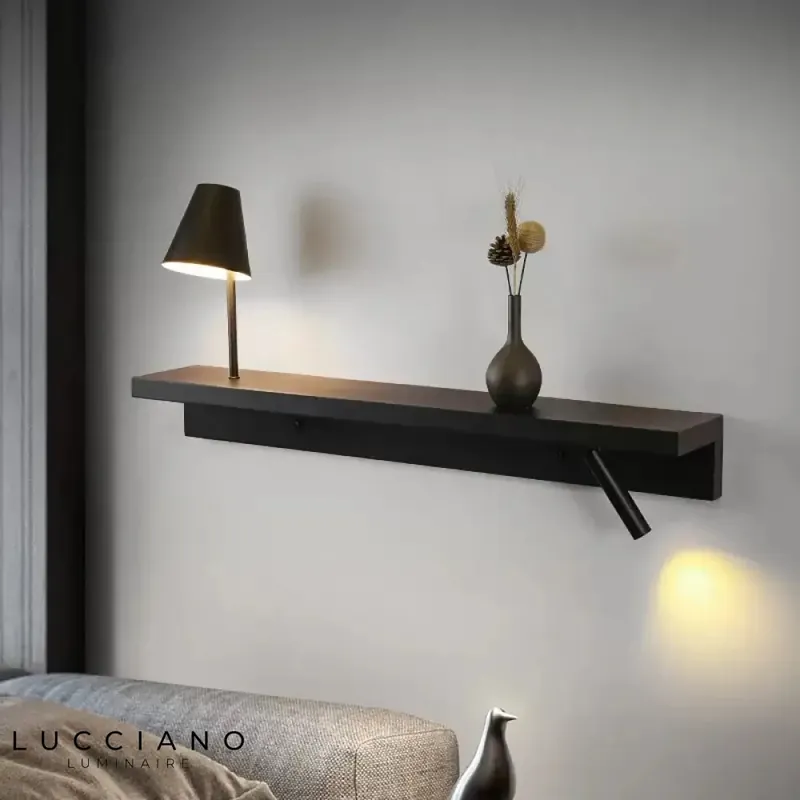 Compact modern designer wall light.