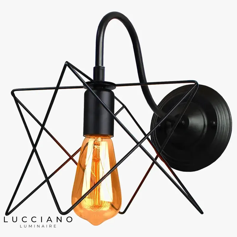 Vintage industrial LED wall light design