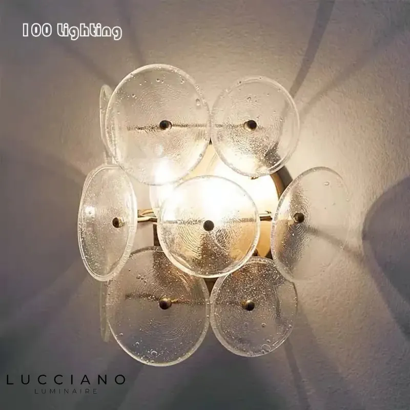 80d - June 10 Elegant designer glass wall light