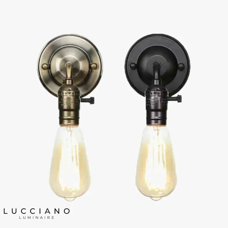 Vintage wall light: interior design elegance.