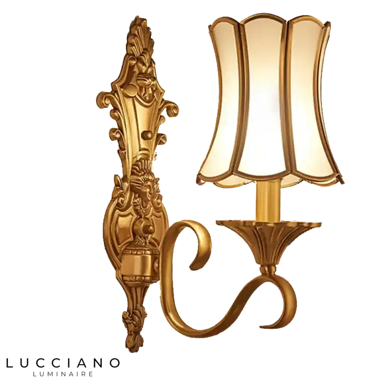 SOFEINA elegant brass design wall lamp