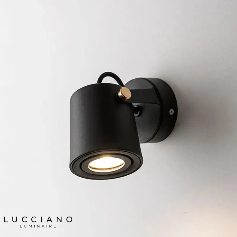 Sleek modern transparent designer wall light.