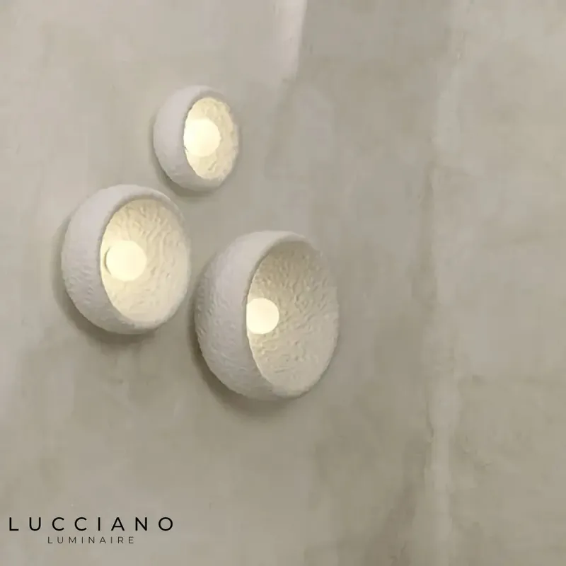 Vintage Resin Glass LED Wall Sconce