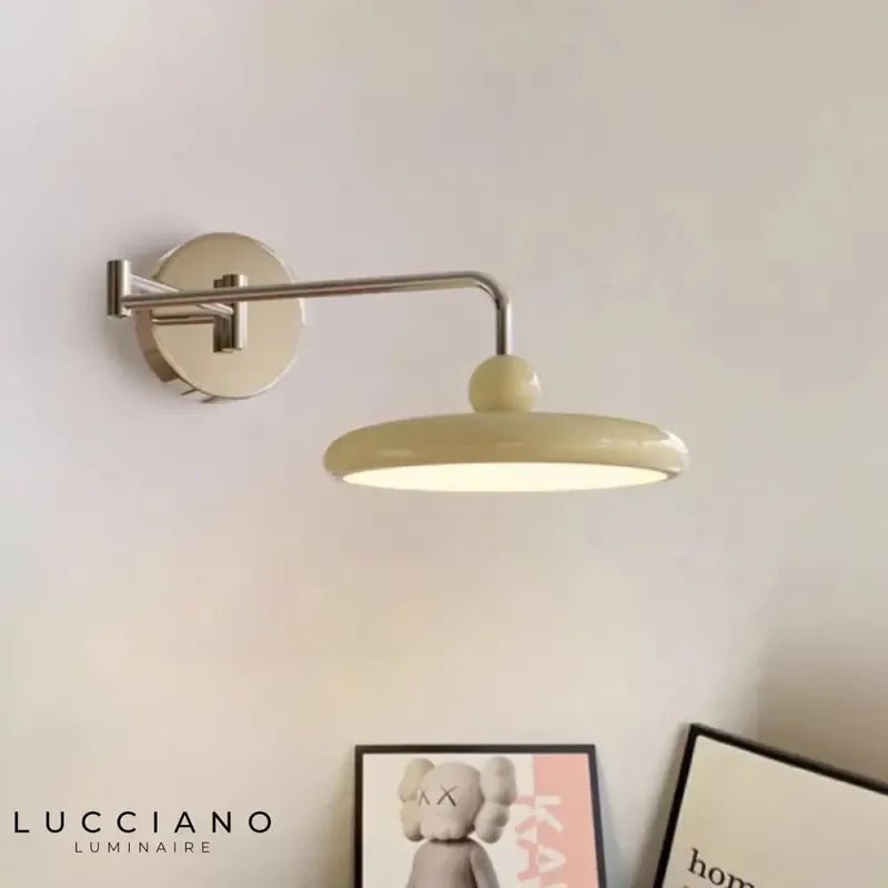 Stylish Nordic LED swing arm wall lamp