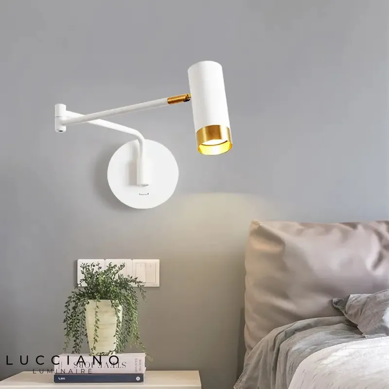 Contemporary design extendable wall light
