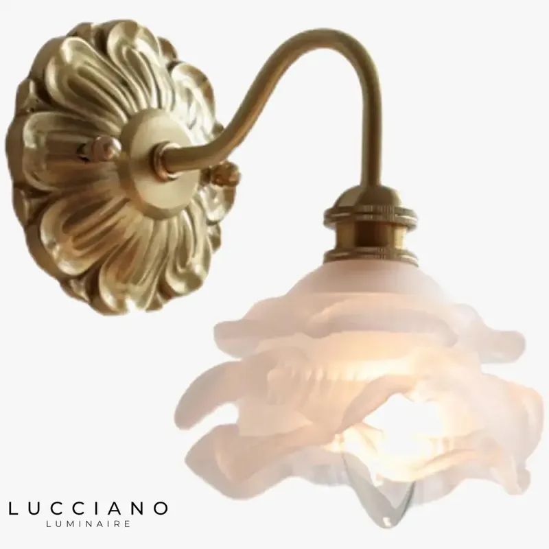 Vintage Industrial Frosted Glass Wall Sconce