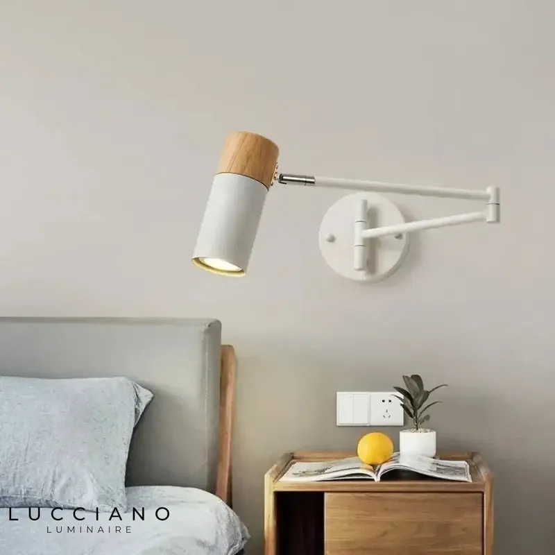 Chic Wooden Folding Wall Lamp Lighting