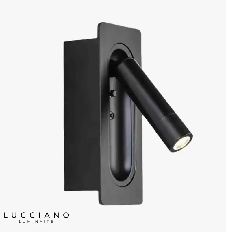 Contemporary design inclinable LED spotlight wall light