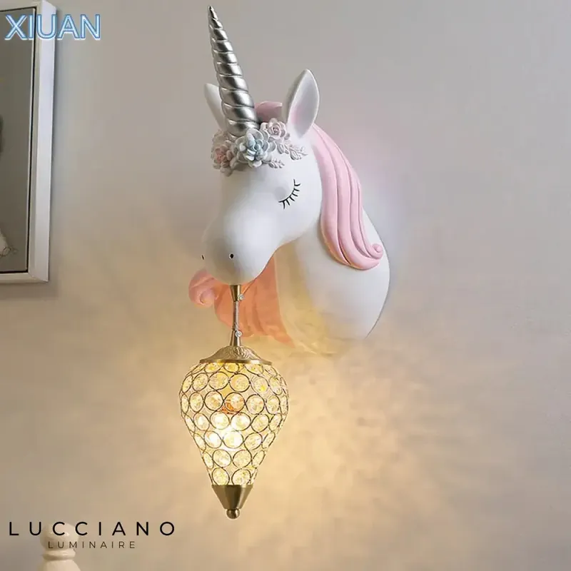 Decorative luminous fairy wall light for children.