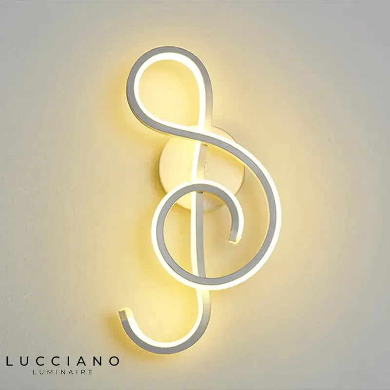 Sleek, chic designer LED wall light