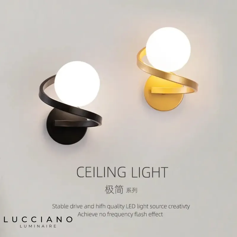 Sleek minimalist design LED wall light