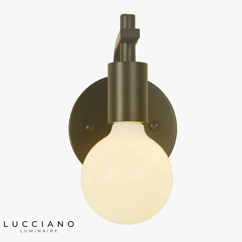 Vintage wall light with a sleek metal design