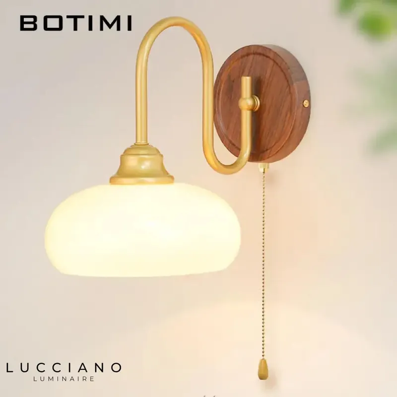 Sleek modern design LED wall light with switch
