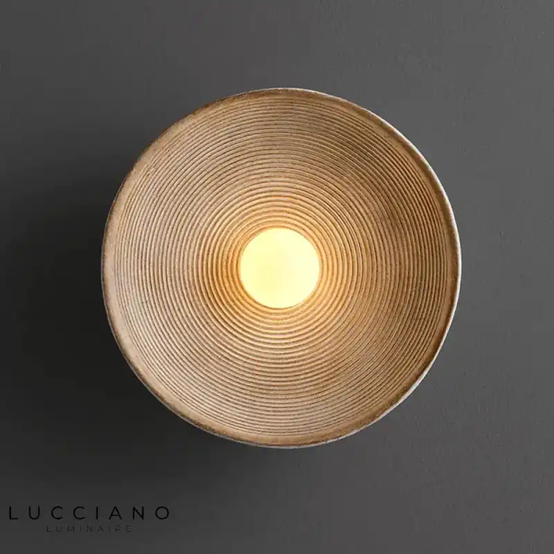 Vintage Art Deco Japanese wall lamp