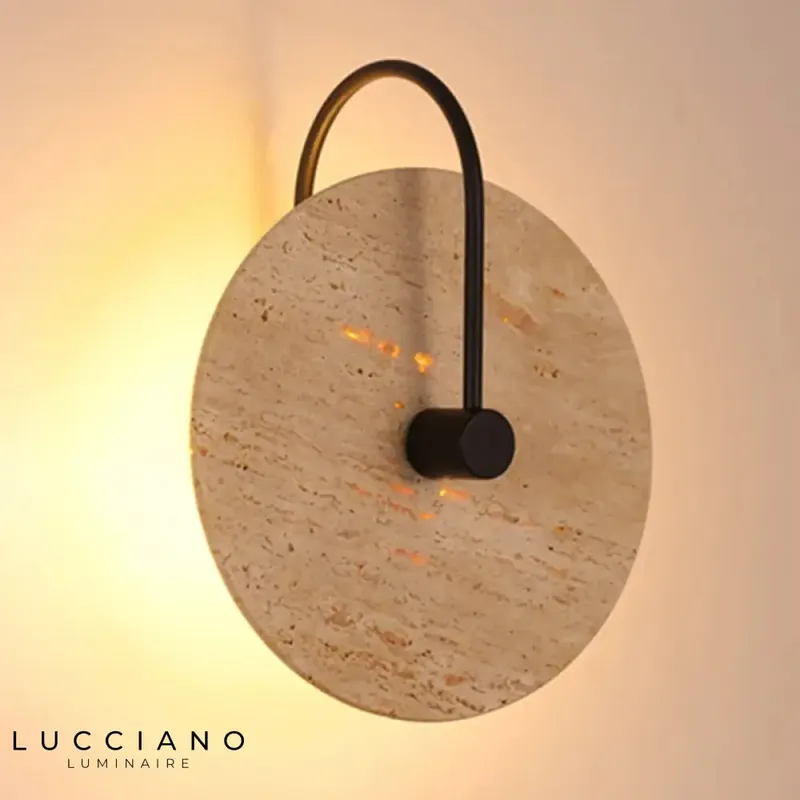 Vintage warm design stone wall light