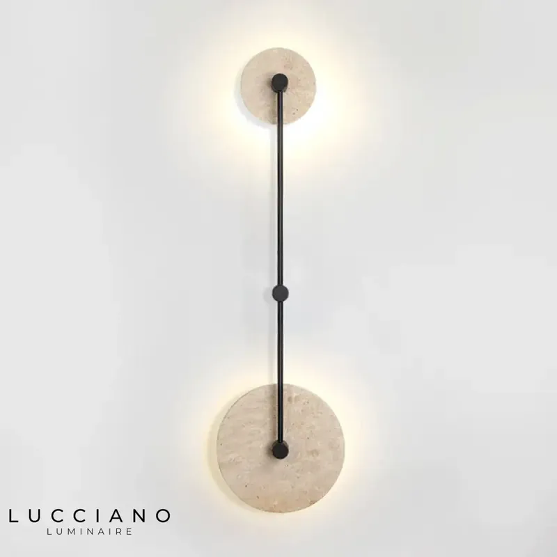 Chic and elegant vintage round wall lamp.