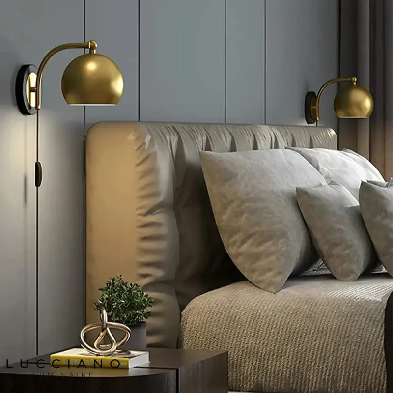 Vintage industrial wall light, sleek modern design.