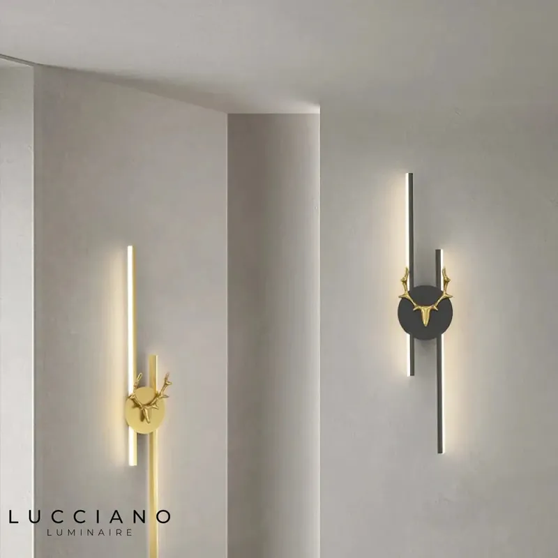 white wood Scandinavian decorative wall light