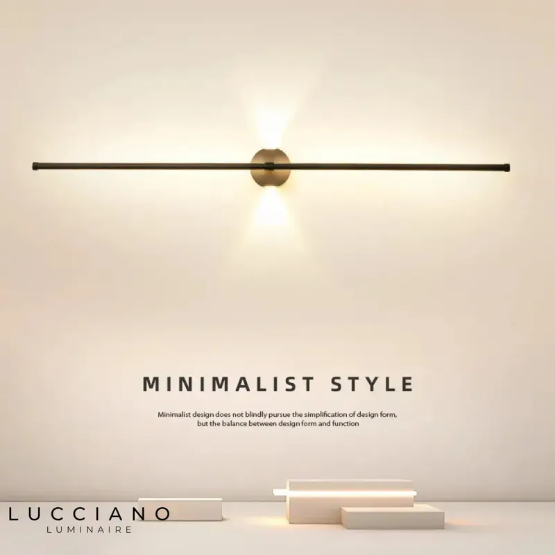 Contemporary sleek design LED wall light
