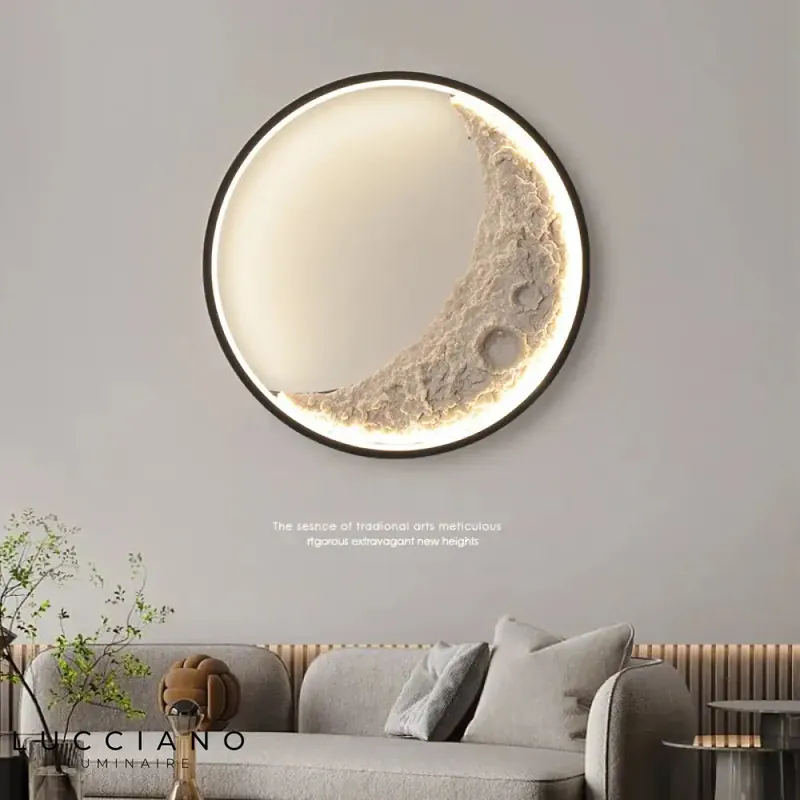 Creative wall light, luminous hanging design.