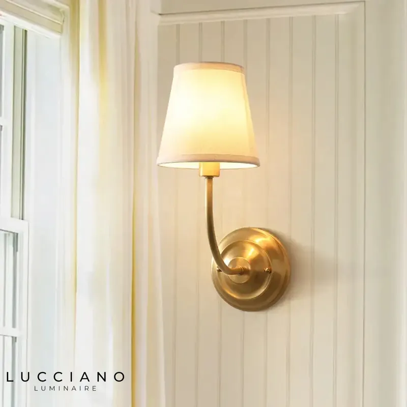 Classic and elegant copper wall light.