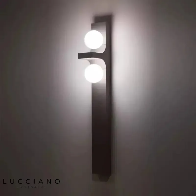 Sleek modern luminous wall sconce